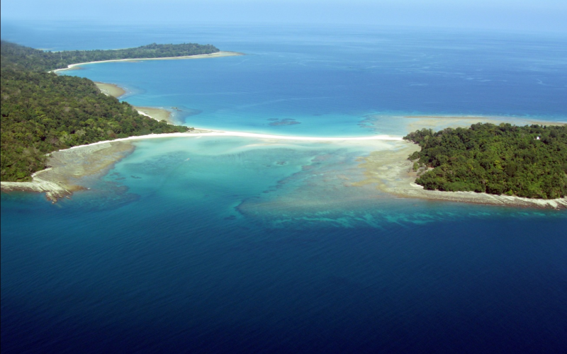 Natural Sand bar at Ross and Smith Island